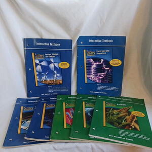 Holt Science and Technology Textbooks Workbooks Lot Of 7